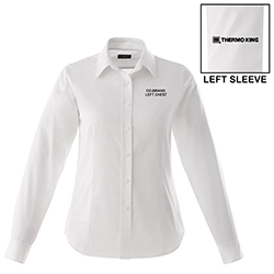 DRESS SHIRT, LADIES LONG SLEEVE WITH CO-BRAND